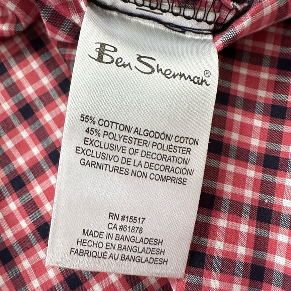 Ben Sherman | Plaid Short Sleeve Polo (L) - Picture 4 of 4